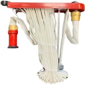 Fire Hose Assembled on a Swing Rack